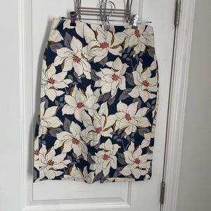 Ann Taylor Floral Pencil Skirt